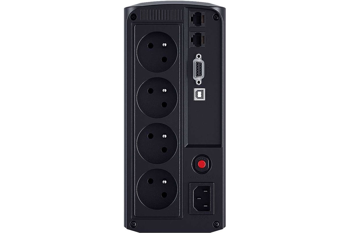 ИБП CYBERPOWER Line Interactive 1000VA 550W USB RS 232 RJ11 45 4 EURO