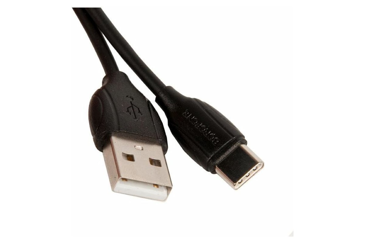 Кабель USB Borofone BX19 для Type C 3 0A длина 1м черный 903261