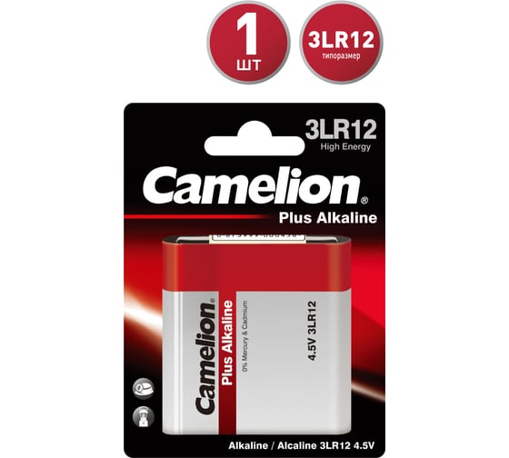 Батарейка 4 5В Camelion 3LR12 Plus Alkaline 1656 выгодная цена