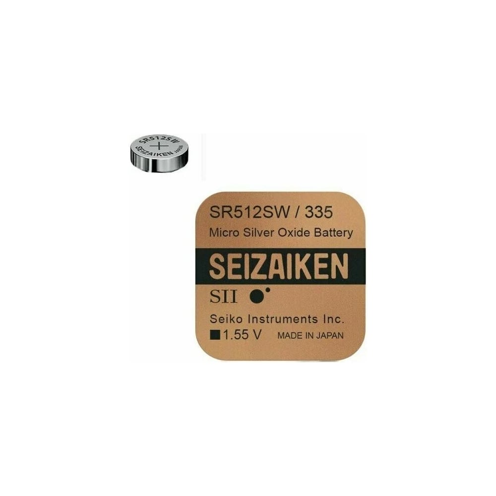 Батарейка SEIZAIKEN 335 SR512SW Silver Oxide 1 55V 27400335