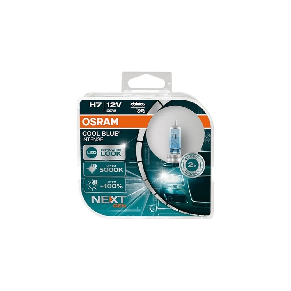 Автолампа Osram H7 55 PX26d COOL BLUE INTENSE 5000K 12V 2 шт 64210CBN