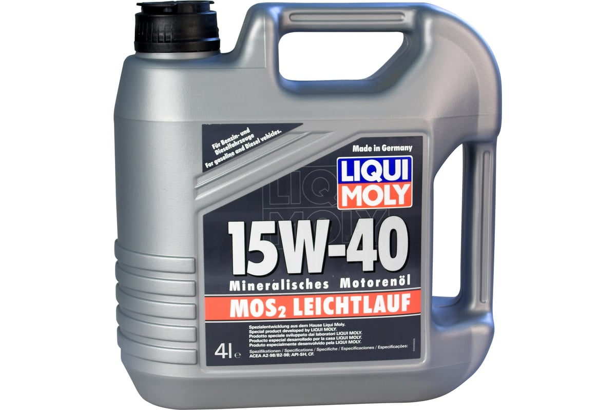 Минеральное моторное масло LIQUI MOLY MoS2 Leichtlauf 15W 40 4л 1949