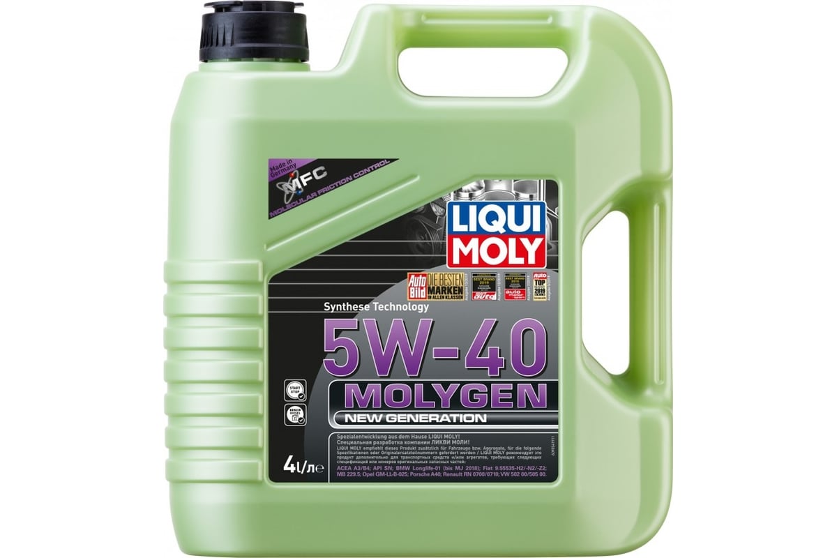 Моторное масло LIQUI MOLY Molygen New Generation НС синтетическое 5W