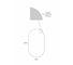 Зеркало Look с фоновой подсветкой, к/с, диммером 450х900 Reflection RF4412DR 15
