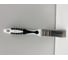 Кисть DECOR Black White PREMIUM универсальная, 25x15мм, серебристая щетина, 2К ручка 860-025 11606860 2