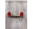 Шина ДМЗ ГЗШ180x40x4, 5хМ6, медная, с изоляторами ДМЗ.180.40.4.5-М6 4