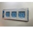 Рамка Smartbuy 3-местная стекло белая Нептун SBE-05w-Glass-FR-3 6