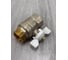 Кран шаровой латунный LD PRIDE 47.25.В-Н.Б Ду 25 Ру 40 бабочка (white) с биркой LD 47.312.25 W 4