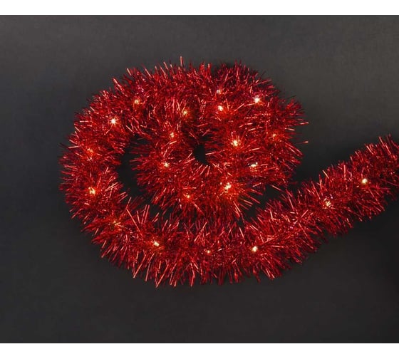 Изображение товара Гирлянда Navigator NGF-D047-01 (мишура красная) 95063