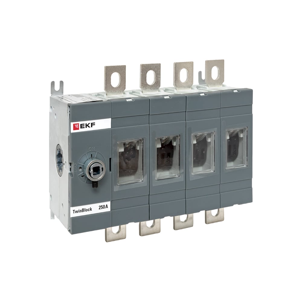 Изображение товара Рубильник EKF 250A 4P без рукоятки TwinBlock tb-s-250-4p высоконадежный модульный