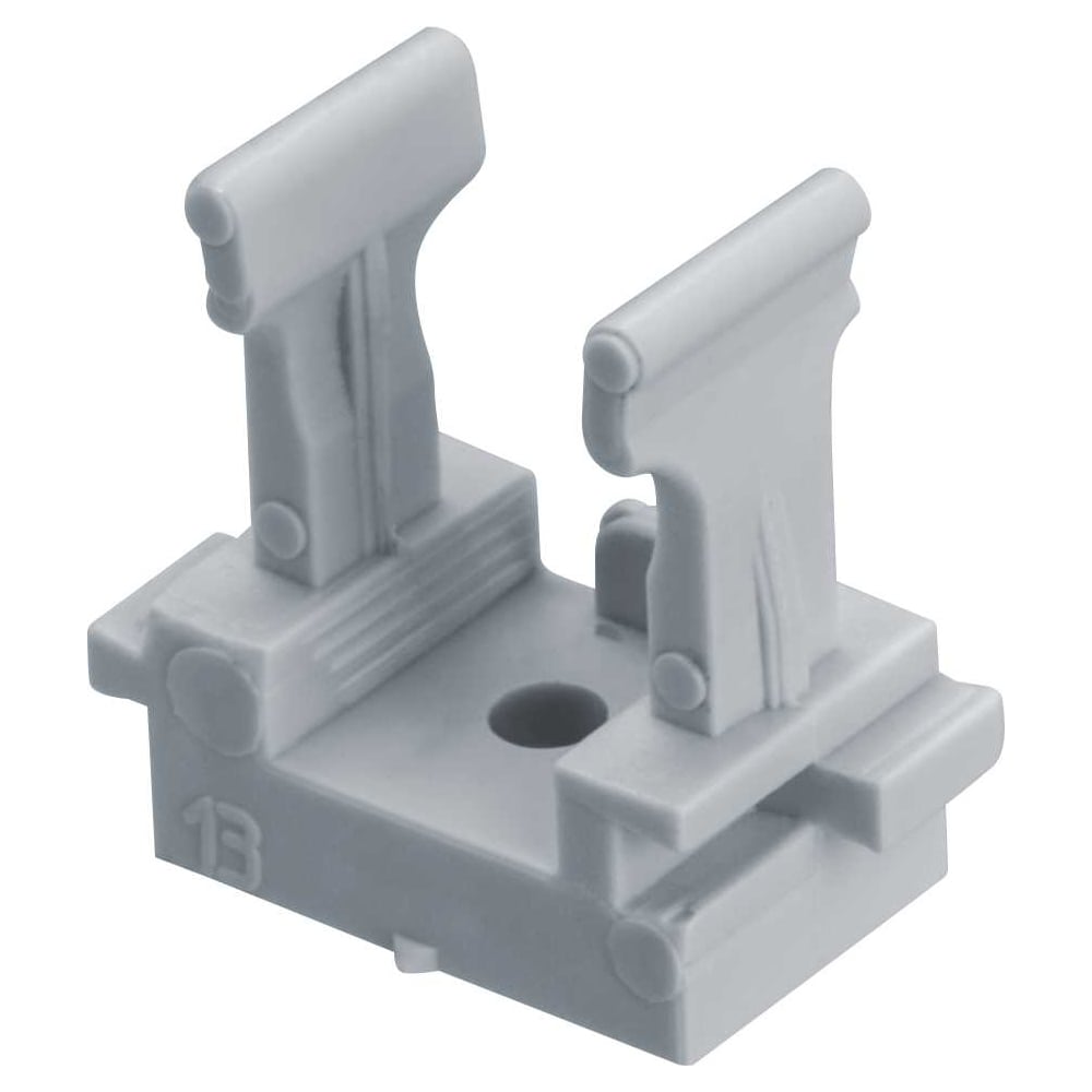 Изображение товара Клипса Navigator 100шт одинарный из АБС-пластика серого цвета