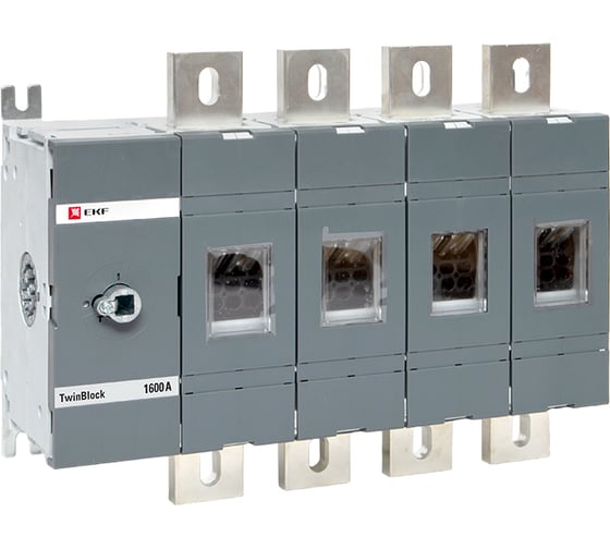 Изображение товара Рубильник EKF 1600A 4P без рукоятки управления TwinBlock tb-s-1600-4p