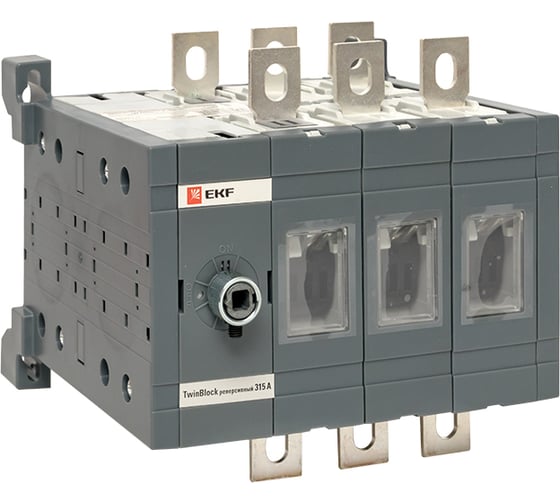 Изображение товара Рубильник EKF 315A 4P без рукоятки управления TwinBlock tb-s-315-4p