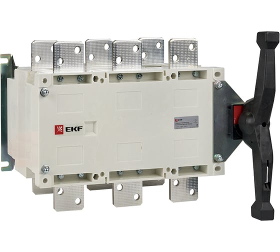 Изображение товара Рубильник-переключатель EKF 1000A 4P c рукояткой управления для прямой установки PowerSwitch pscs-1000-4