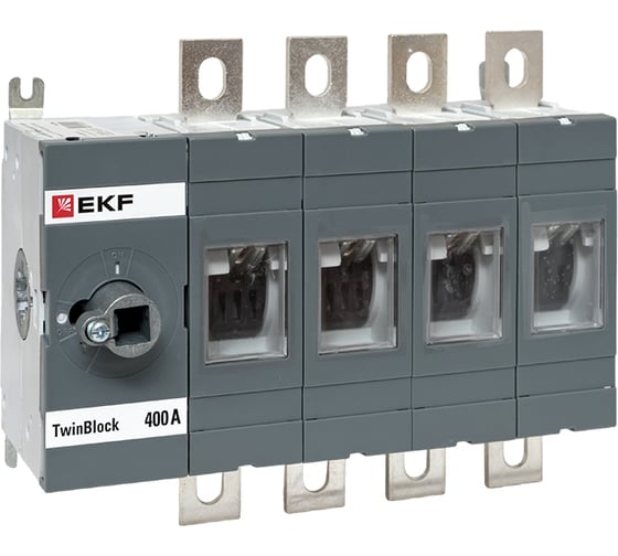 Изображение товара Рубильник EKF 400A 4P без рукоятки управления TwinBlock tb-s-400-4p