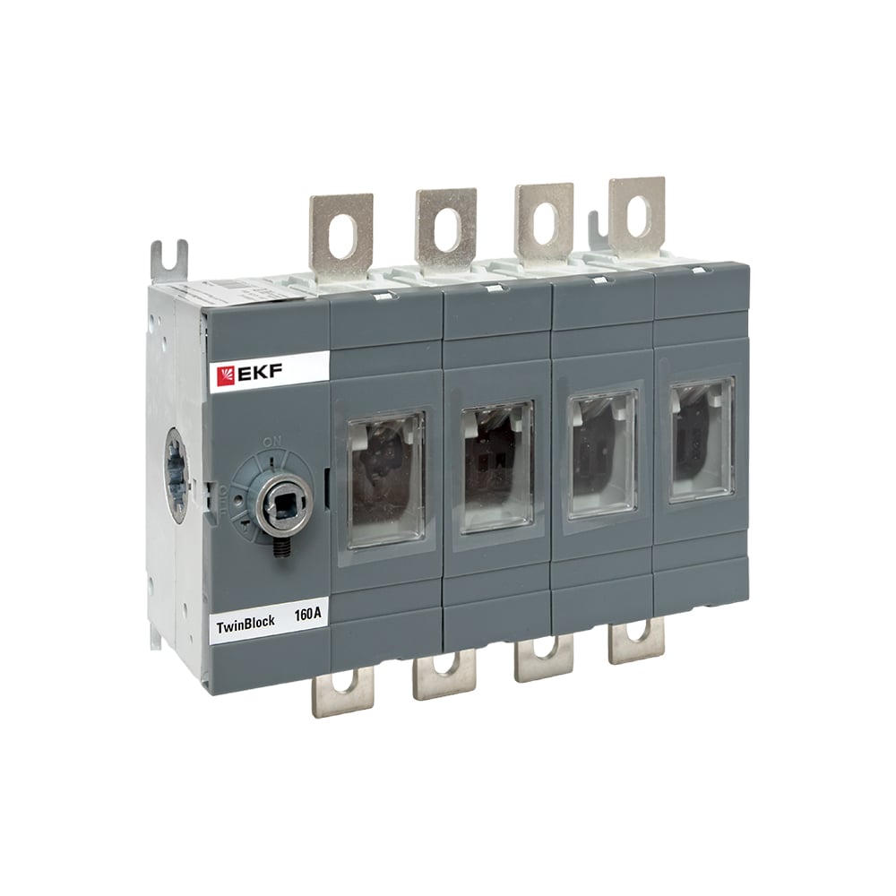 Изображение товара Рубильник EKF 160A 4P без рукоятки управления TwinBlock tb-s-160-4p