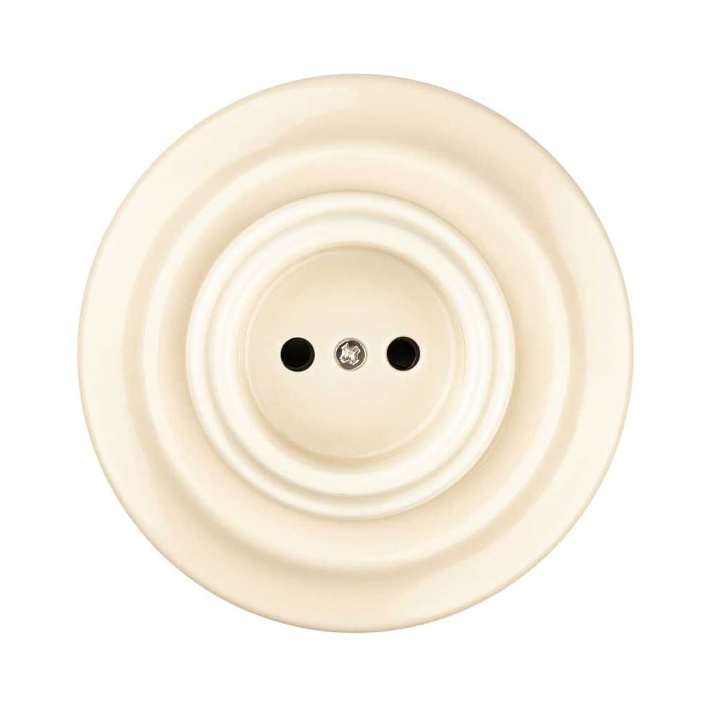 Изображение товара Фарфоровая розетка TDM ELECTRIC скрытой установки 2П 10А 250В сл. кость «Болонь» SQ1820-0321