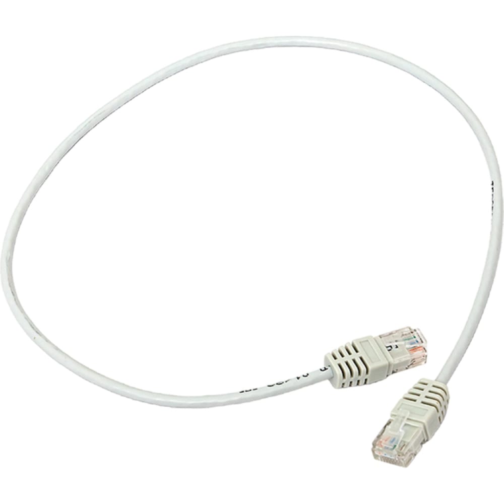 Патч корд EKF патч корд gcr плоский utp cat 6 rj45 lan компьютерный кабель для интернета медный 1м