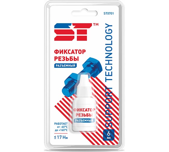 Изображение товара Фиксатор резьбы ST синий, 6 мл 168150h