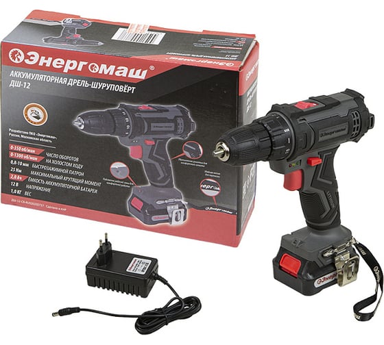 Изображение товара Аккумуляторный шуруповерт Энергомаш ДШ-12
