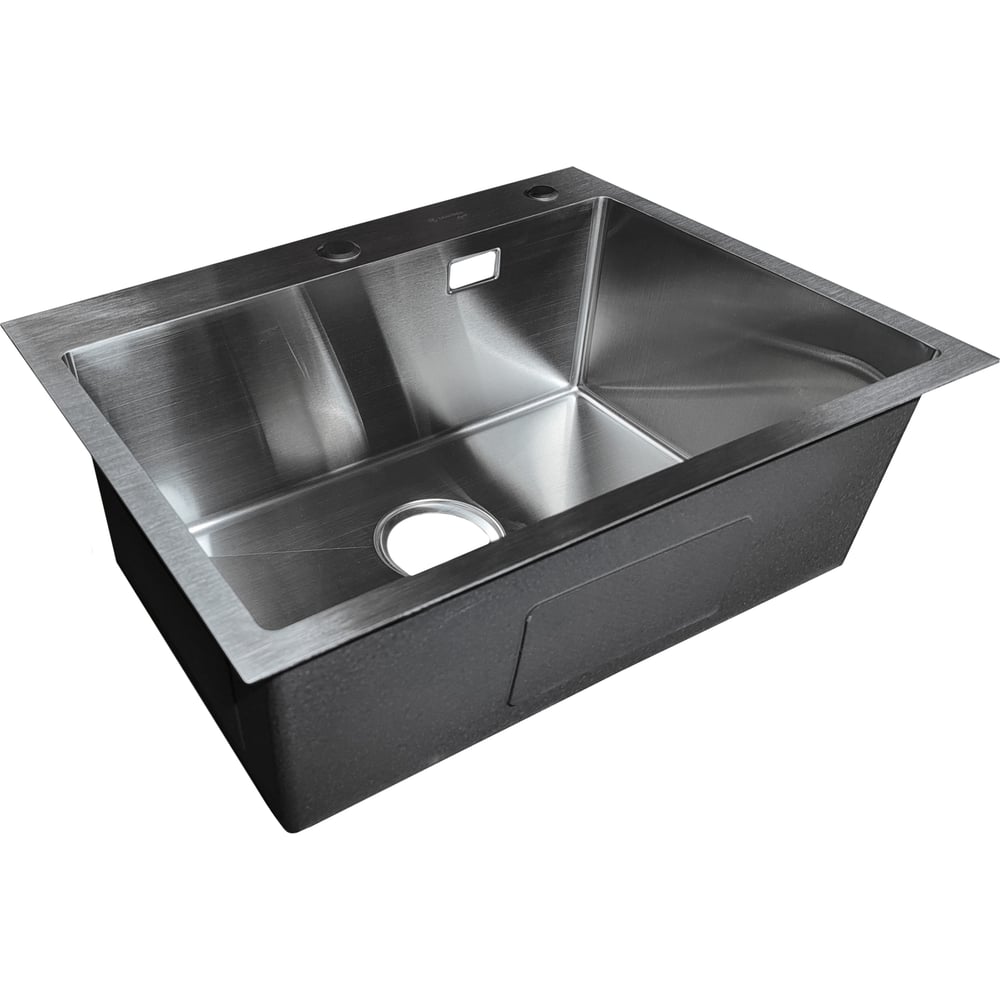 Изображение товара Кухонная мойка из нержавеющей стали SANTREK AQUA 600x450 мм с сифоном и коландером