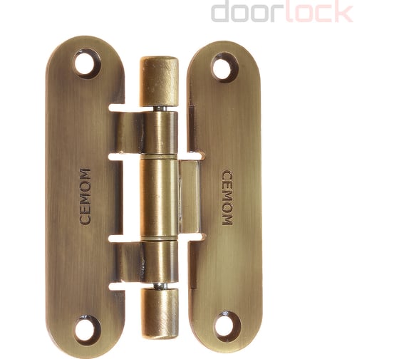 Изображение товара Петля карточная Cemom Moatti i1078-00-00/bc 8038 бронза, вес полотна 80кг, 29x111,5мм. врезка estetic 80 51542