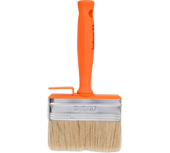 Изображение товара Кисть ракля BOHRER Стандарт 30x100 мм, натуральная щетина, 45 мм, оранжевая пластиковая рукоятка 81153100