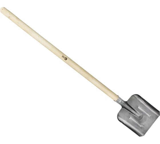 Изображение товара Совковая лопата On рельсовая сталь, 235x345хмм с ребрами жесткости, деревянный черенок 24-02-025