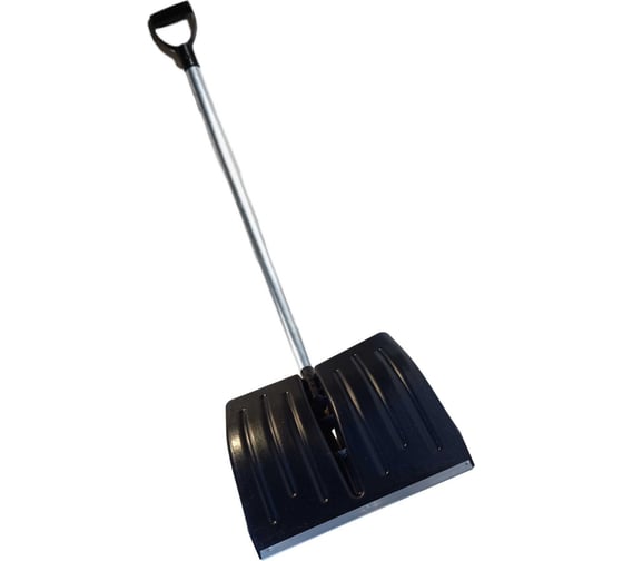 Изображение товара Пластиковая лопата ООО Агростройлидер №1 430x435мм с оцинкованной планкой с алюминиевым черенком и v-ручкой в сборе СНЕГ-01.01.31