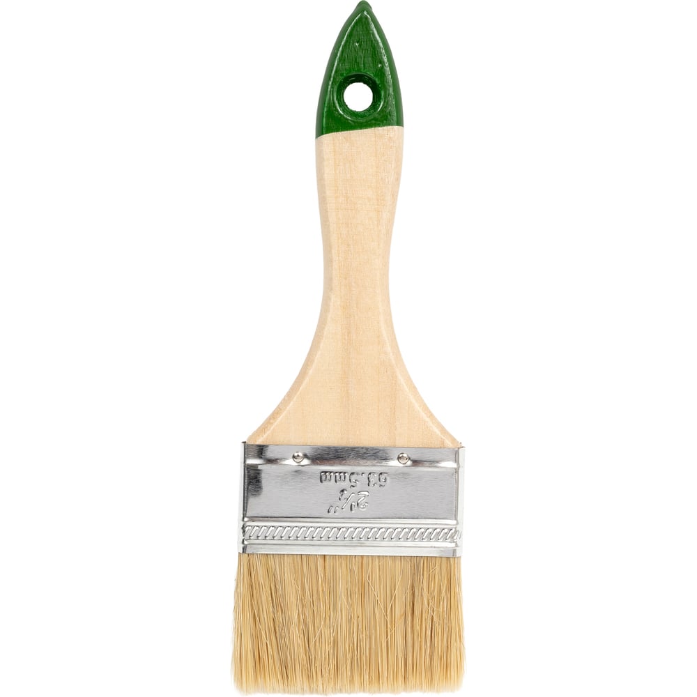 Изображение товара Плоская кисть Гранд Пак штрих 63 мм с деревянной ручкой