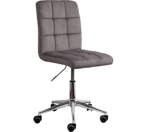 Изображение товара Стул AKS Home FIJI поворотный, светло-серый велюр HCJ-38 хром 72573
