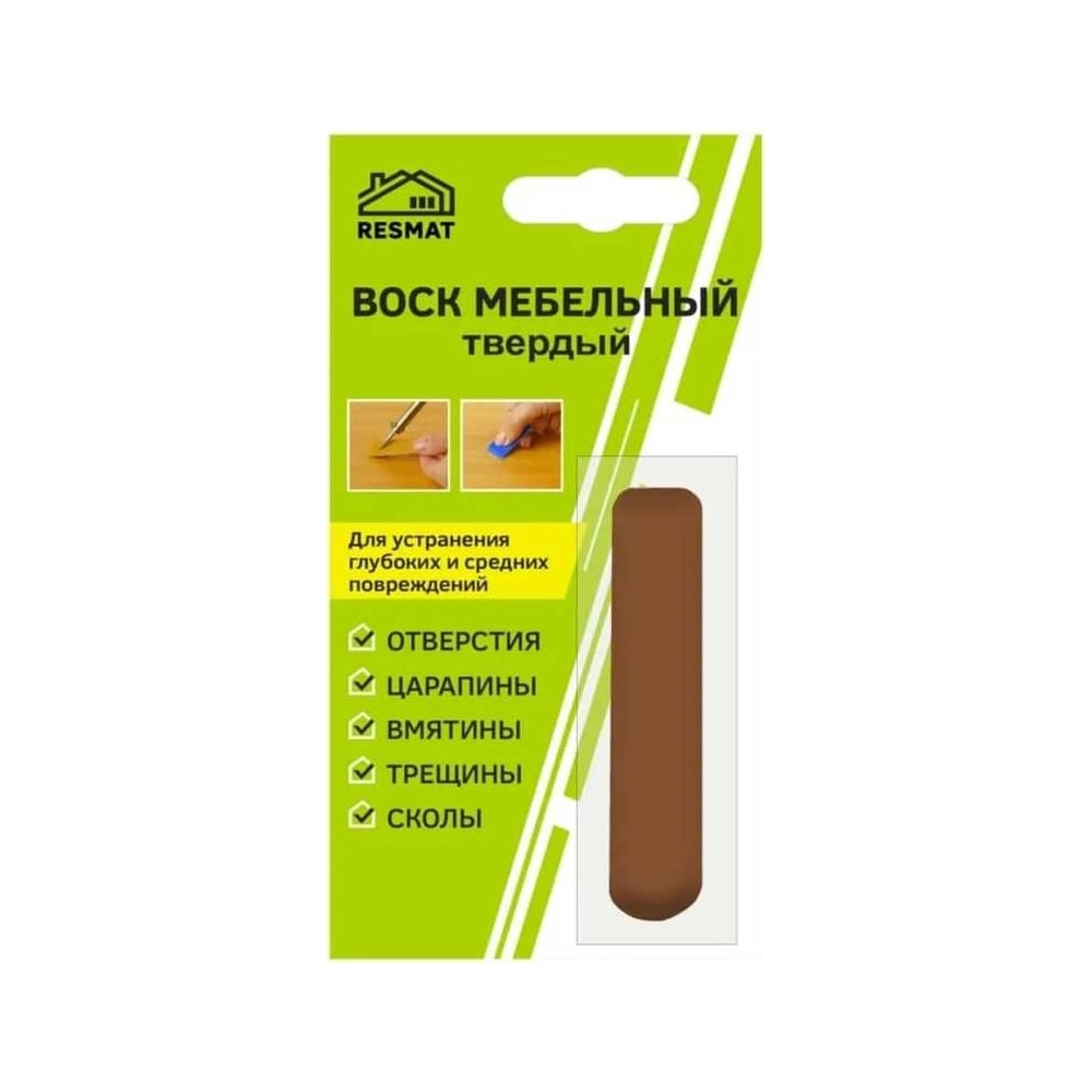 Изображение товара Воск твердый Resmat орех гварнери мелок реставрационный