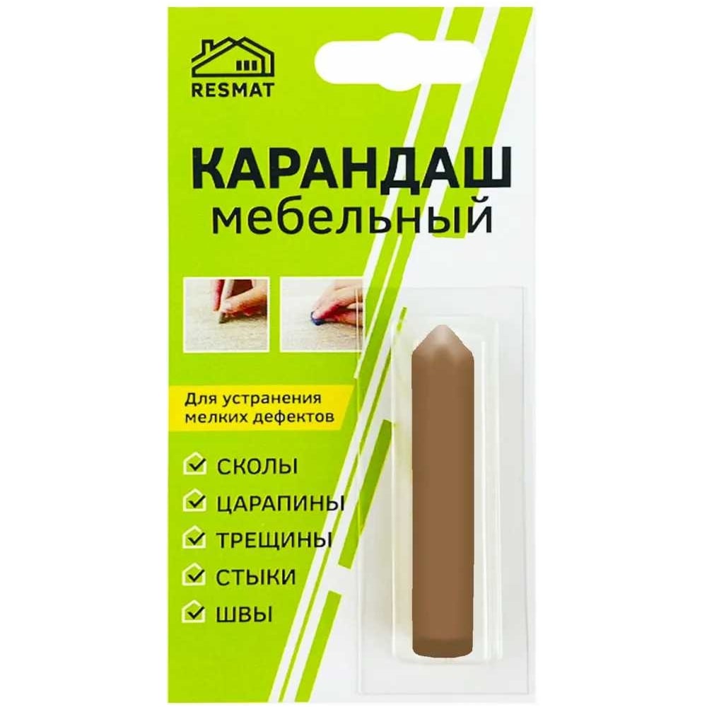 Изображение товара Мебельный карандаш Resmat ольха темная для реставрации