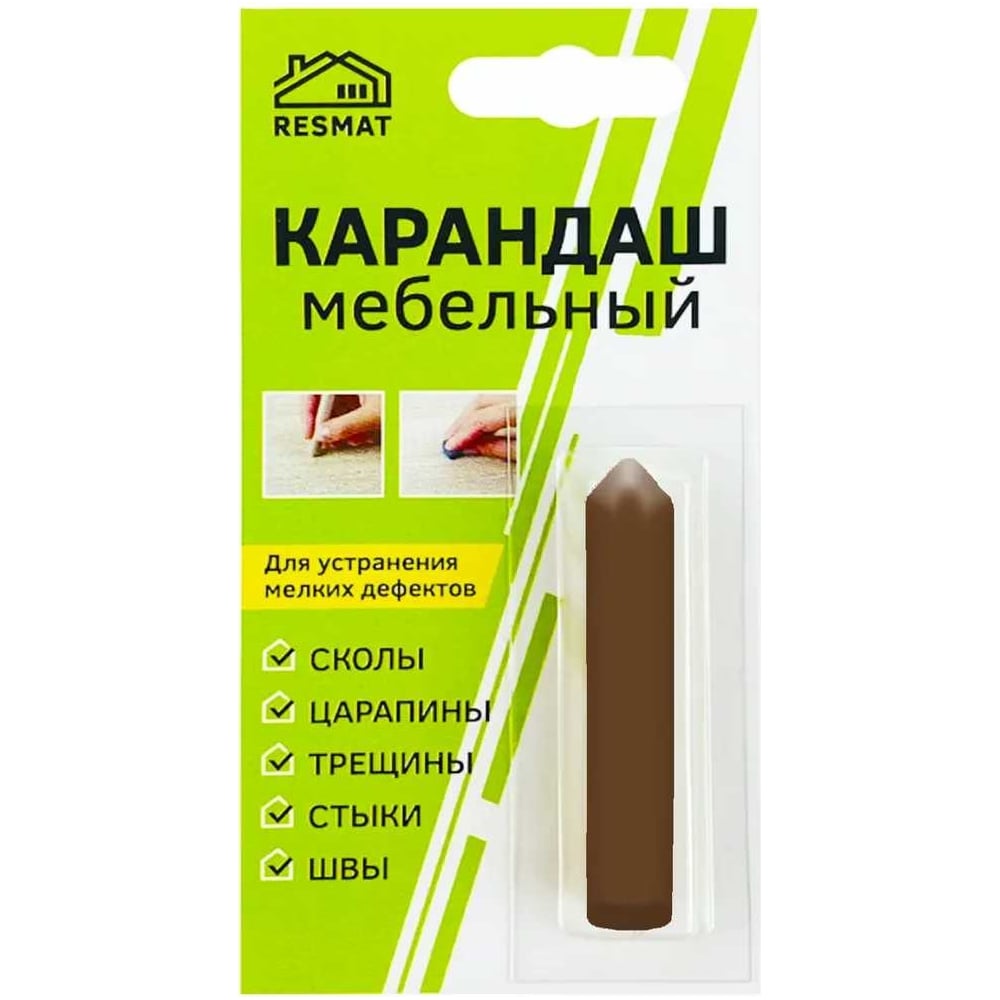 Изображение товара Мебельный карандаш Resmat орех экко для внутренних работ, 2627