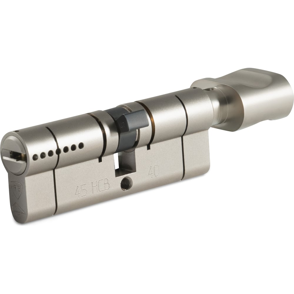 Изображение товара Цилиндр Rav Bariach Mars 75 мм ключ-вертушка двухсторонний никель матовый