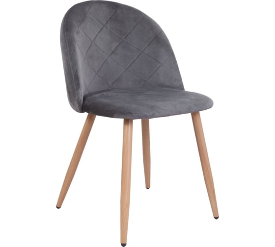 Изображение товара Стул AKS Home HONNOR серый велюр HLR-21/дуб 67626