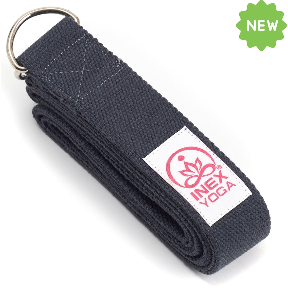 Изображение товара Ремень для йоги INEX Stretch Strap 240 см темно-серый