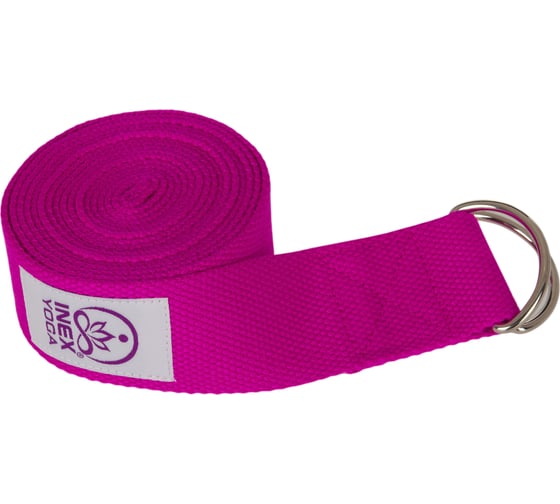 Изображение товара Ремень для йоги INEX Stretch Strap, 240 см, фуксия HG YSTRAP-667 24-FC-00