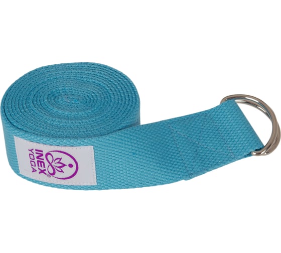 Изображение товара Ремень для йоги INEX Stretch Strap, 240 см, голубой HG YSTRAP-638 24-BL-00