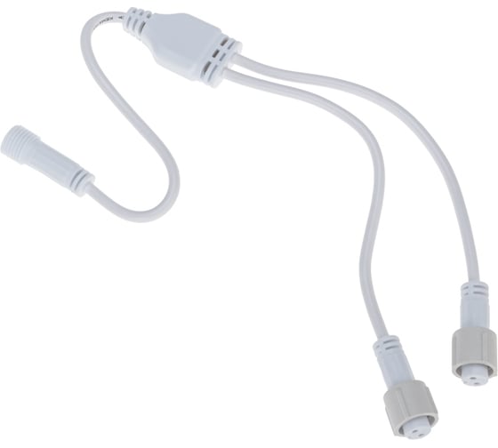 Изображение товара Разветвитель для уличных гирлянд Neon-Night professional (1 вход, 2 выхода) белый пвх 315-404