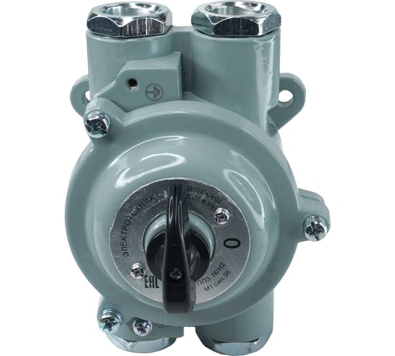 Изображение товара Пакетный переключатель Электротехник Пп 3-16/н2 м1 сил. 56 16а, силуминовый корпус, ip56, ET052504