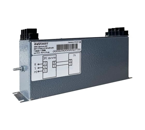Изображение товара ЭМС фильтр INSTART 3ф. 380-440В IEF-0.75/3.4-4 для 0,75кВт 00140300