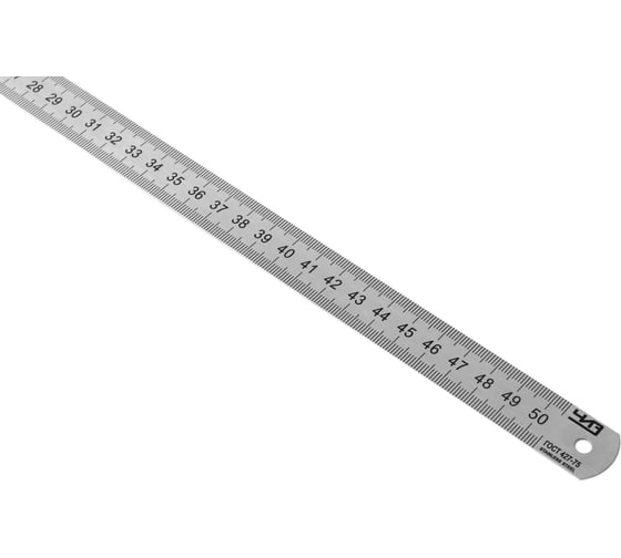 Изображение товара Линейка ЧИЗ стальная измерительная 500мм ГОСТ с ПОВЕРКОЙ (ГРСИ №94057-24) 212044б