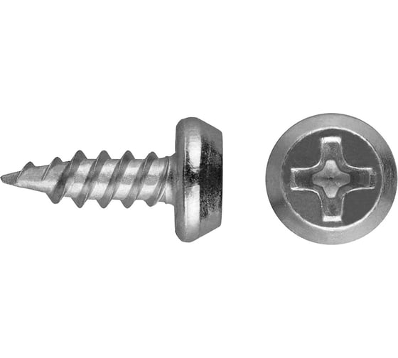 Изображение товара Саморез BOWT клоп острый, оцинкованный, 3.5x11 мм, 100 шт. K02015