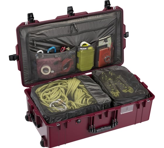 Изображение товара Защитный кейс Pelican PELI Air 1615 бордовый с органайзером для путешествий 016150-0080-175E