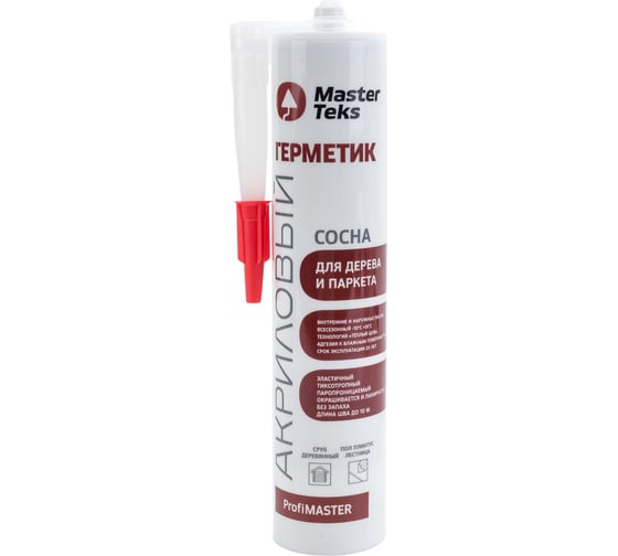 Изображение товара Герметик MASTERTEKS PROFMASTER акрил. для дерева и паркета сосна 290 мл 12 53362
