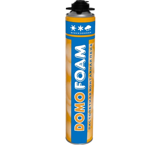 Изображение товара Пистолетная пена MASTERTEKS DOMOFOAM PRO 750 мл всесезонная 12 53442