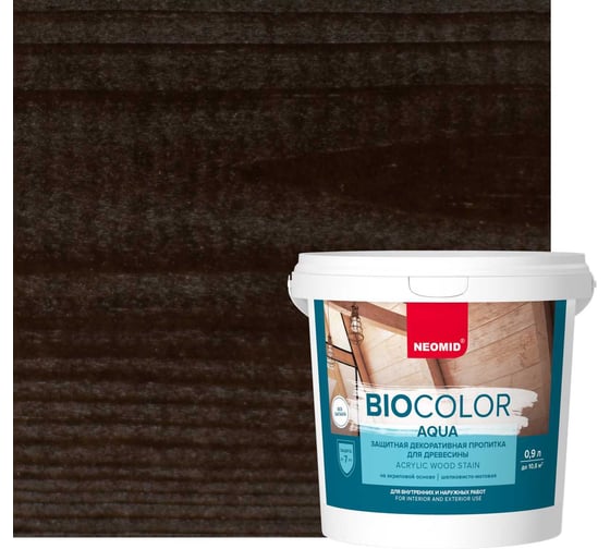 Изображение товара Пропитка NEOMID BIO COLOR aqua венге 0.9л Н-AQUA-0,9/венг