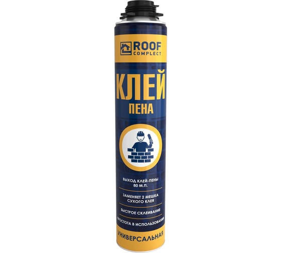 Изображение товара Клей-пена профессиональная универсальная Roof Complect 1000 гр 00000345836