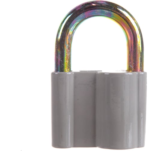 Изображение товара Навесной замок КУРС корпус из алюминиевого сплава, стальная дужка, 60 мм 67015